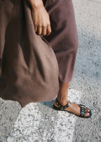 Strap Sandals With Buckles And Eyelet Details