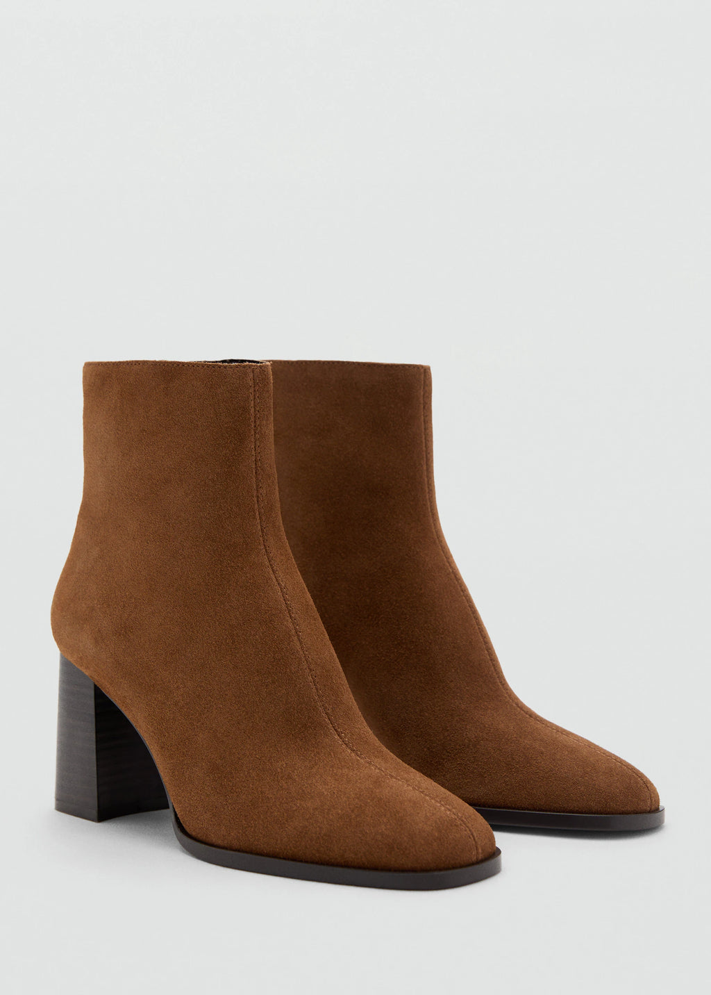 Suede Block Heel Boots