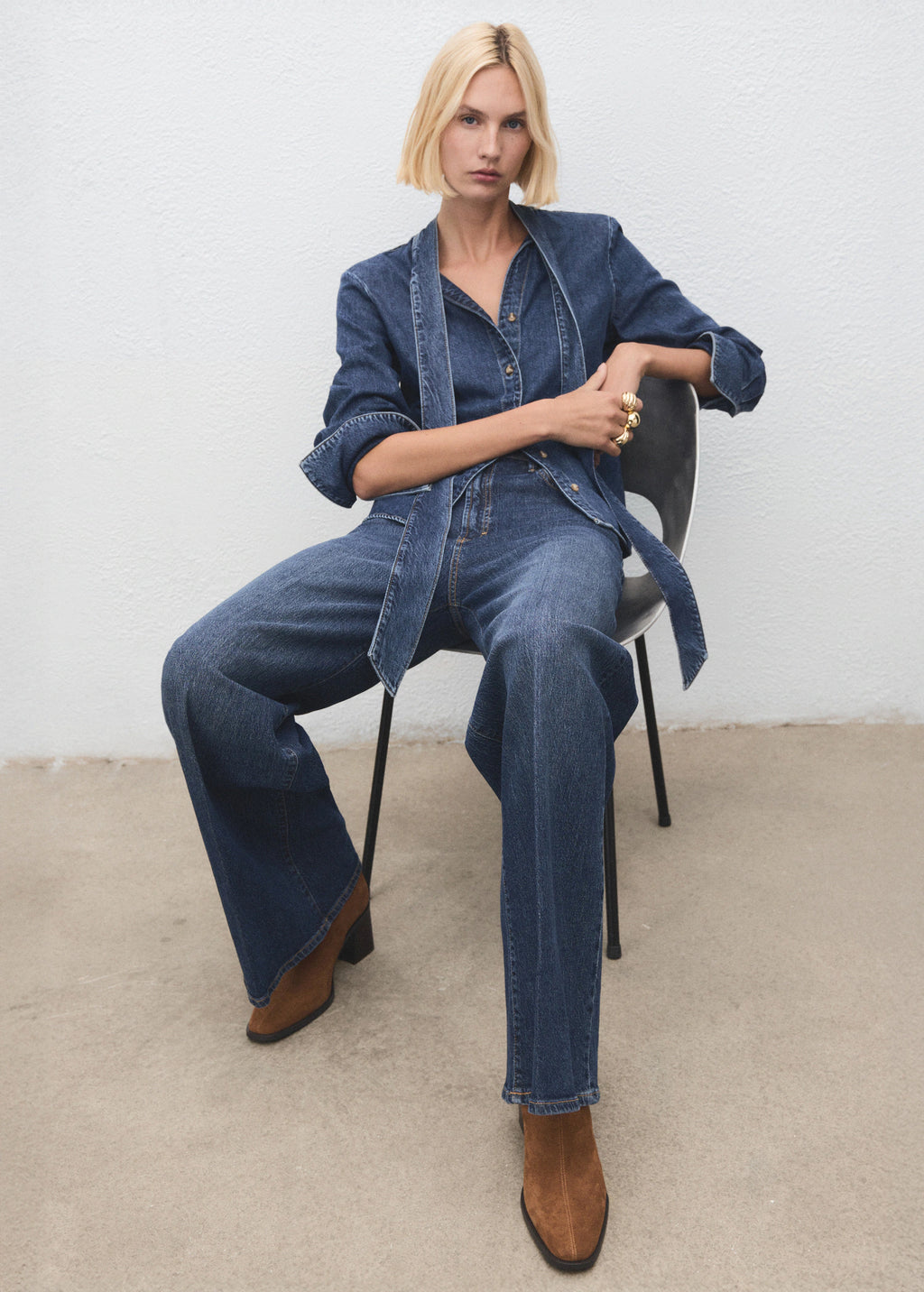 Suede Block Heel Boots