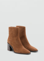 Suede Block Heel Boots
