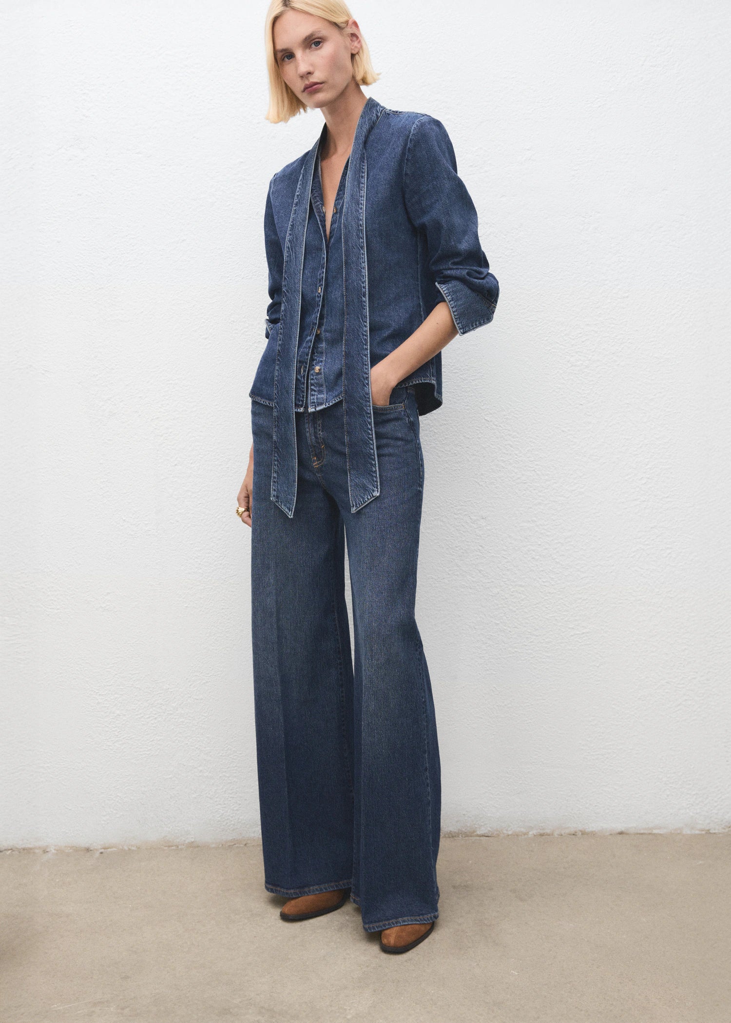 Suede Block Heel Boots