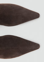 Suede Kitten Heel Boots