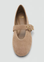 Suede Leather Ballet Flats