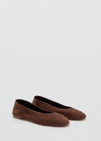 Suede Leather Ballet Flats