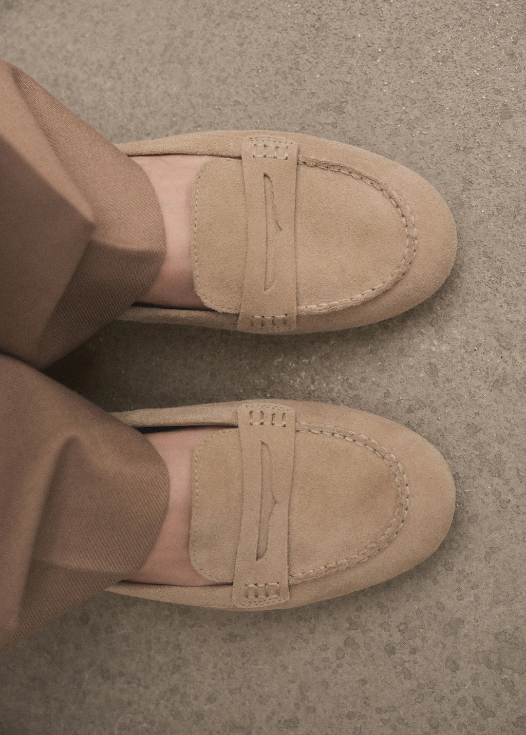 Suede Penny Loafers