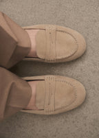 Suede Penny Loafers