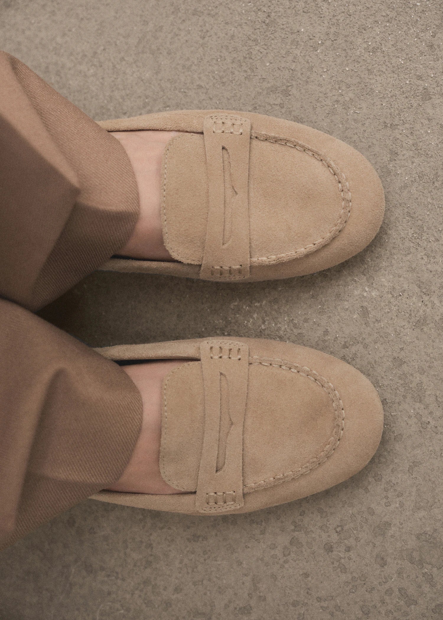 Suede Penny Loafers