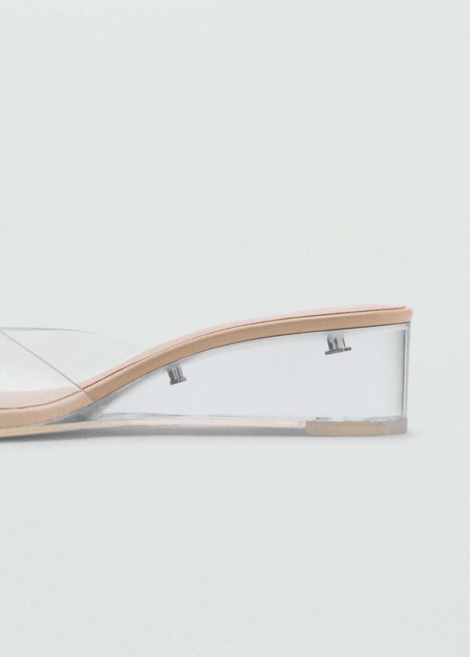 Transparent Vinyl Wedge Sandals