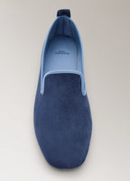 Velour Slippers With Piping