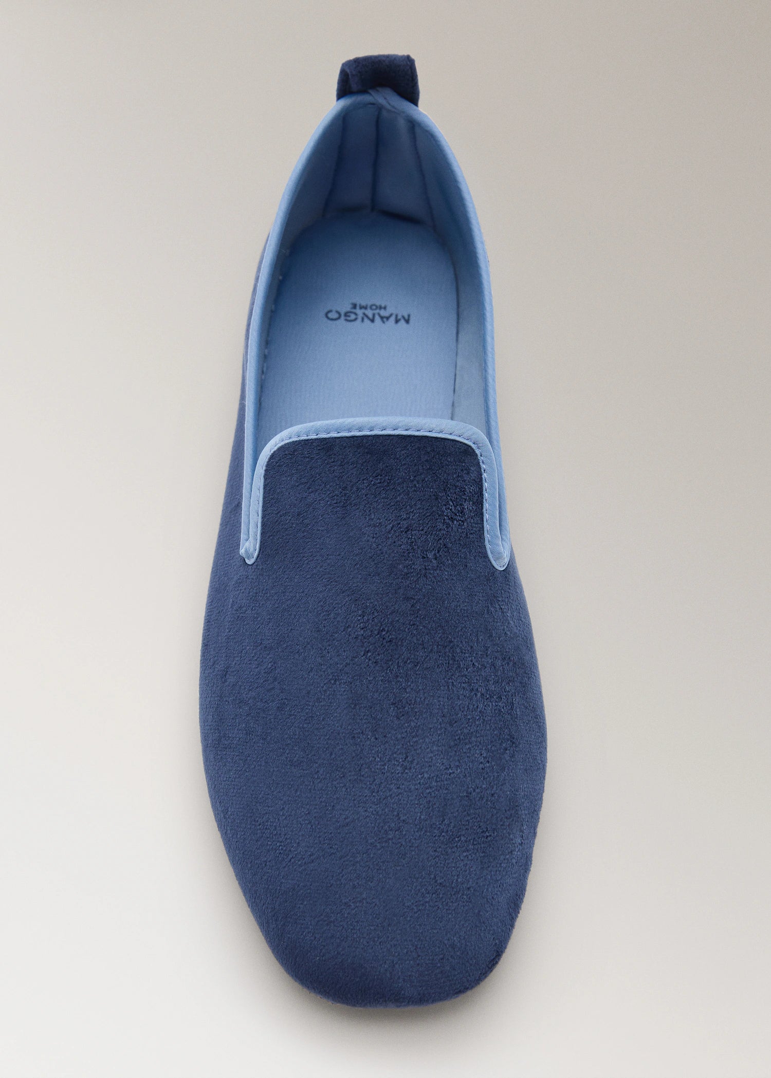 Velour Slippers With Piping
