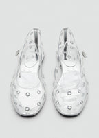 Vinyl Shoes With Eyelets