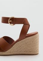 Wedge Sandals With Crisscross Straps