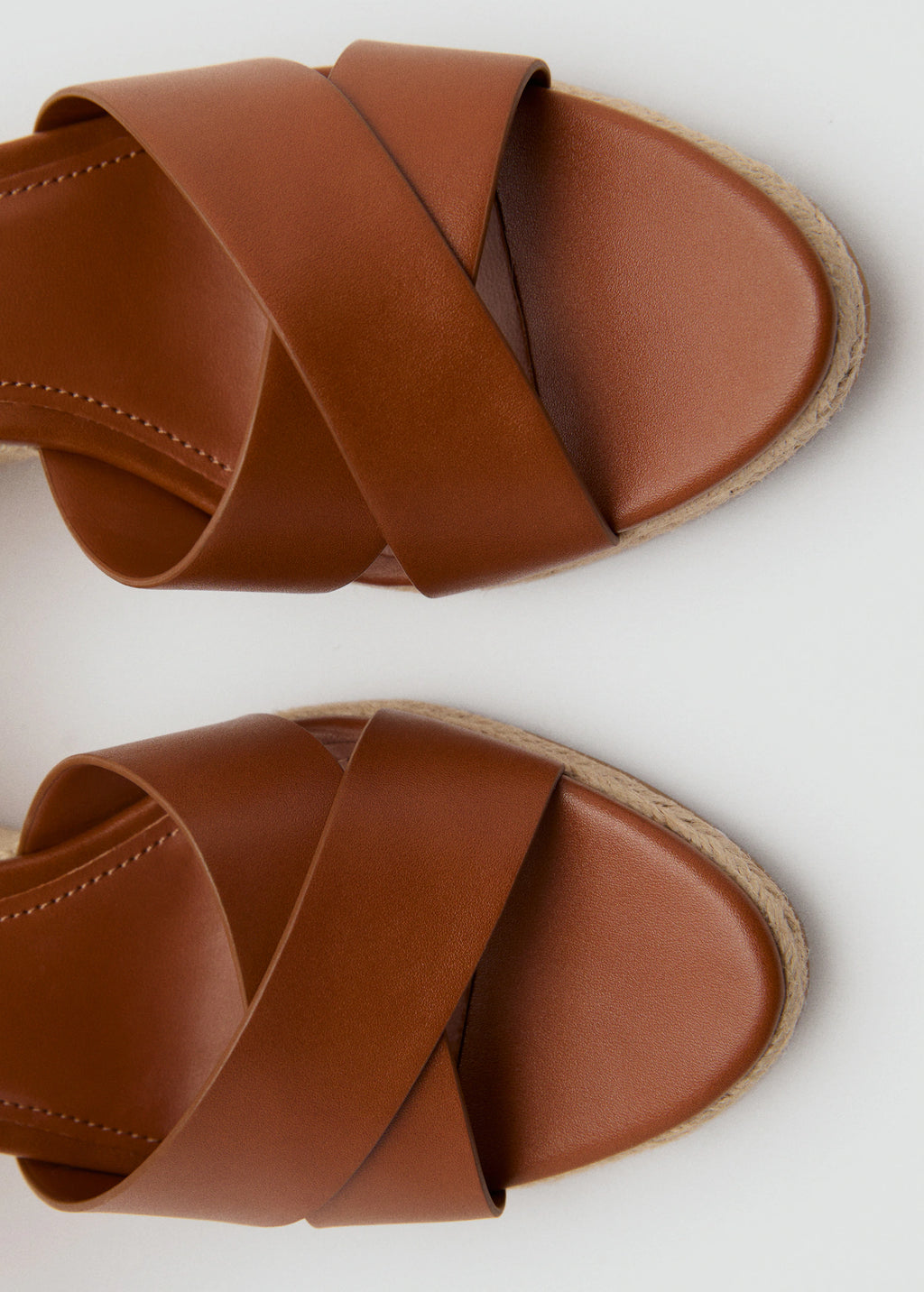 Wedge Sandals With Crisscross Straps