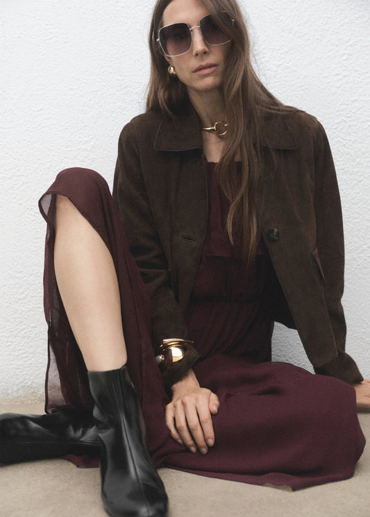 Zipped Leather Ankle Boots