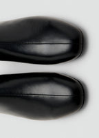 Zipped Leather Ankle Boots