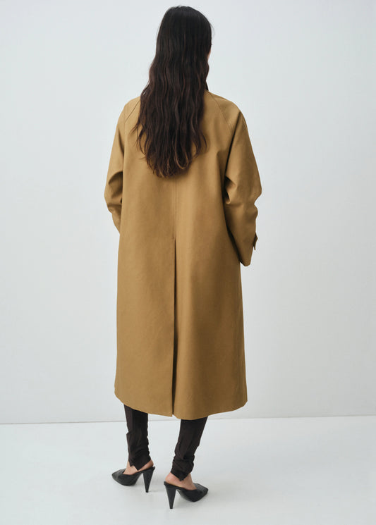 100% Cotton Long Trench Coat