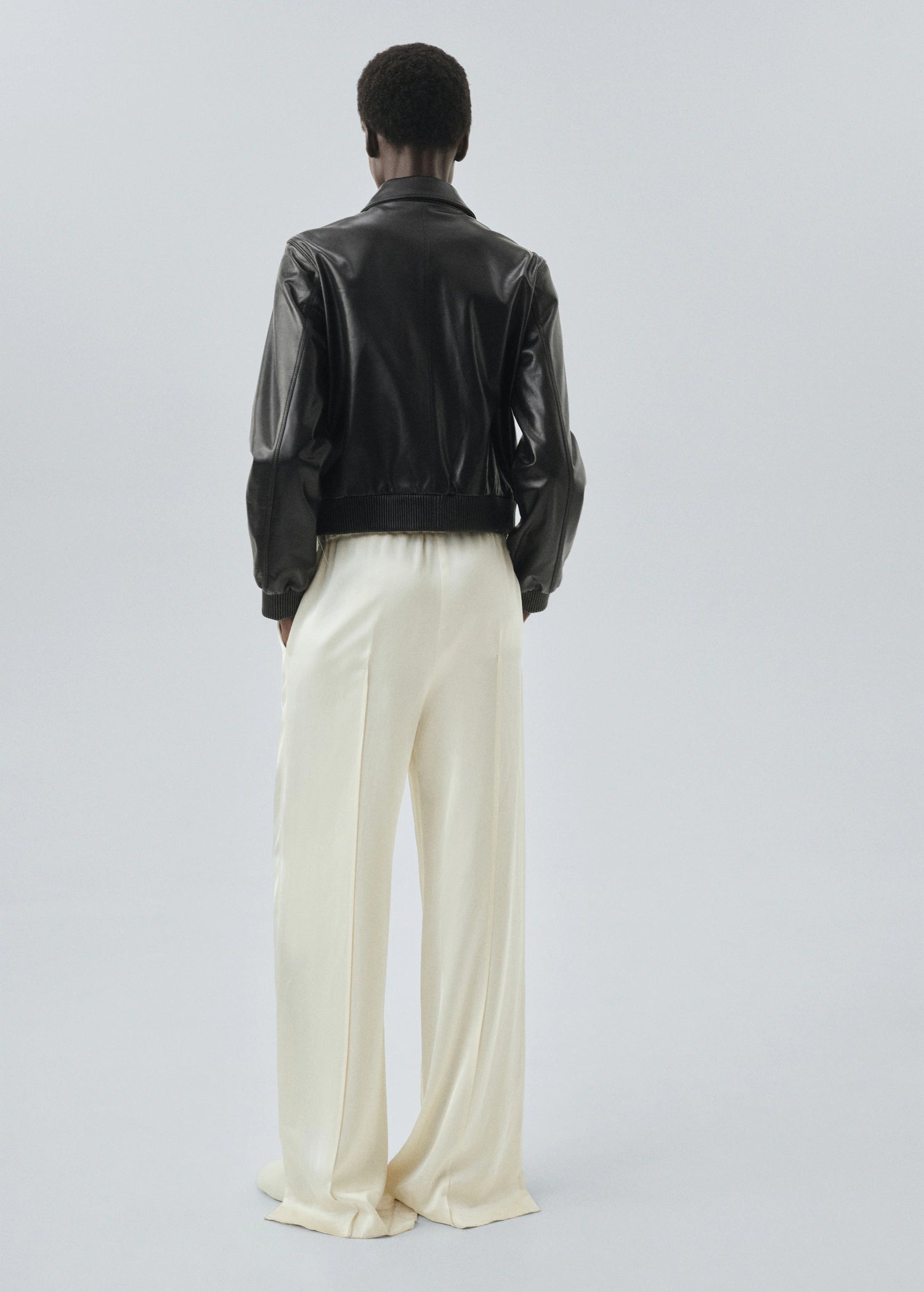 100% Leather Bomber Jacket