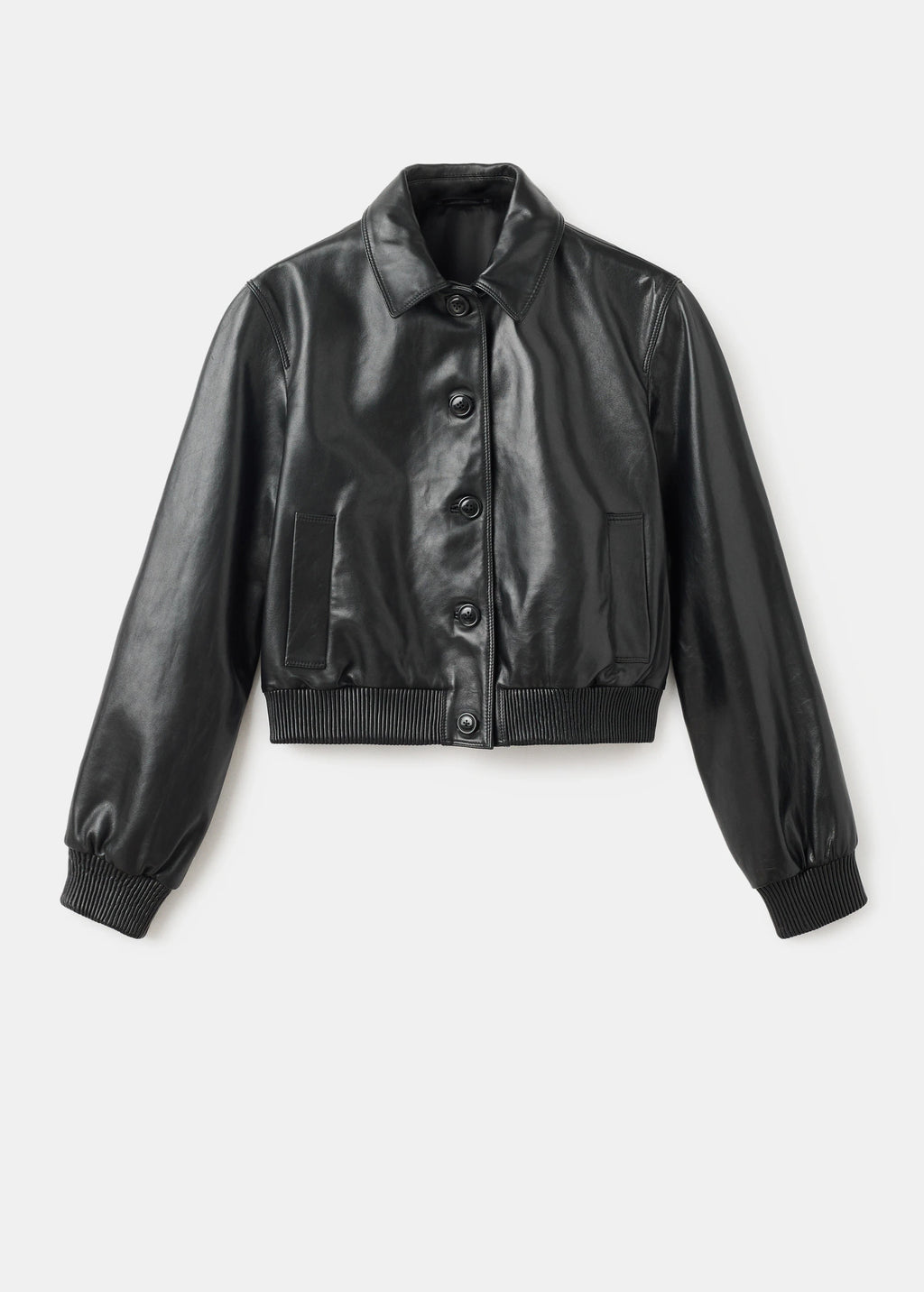 100% Leather Bomber Jacket