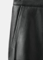 100% Leather Flared Trousers