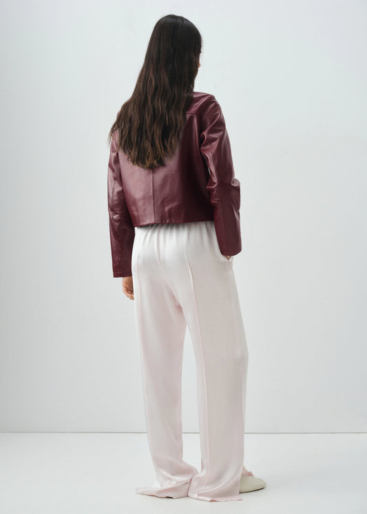 100% Leather Jacket With Buttons