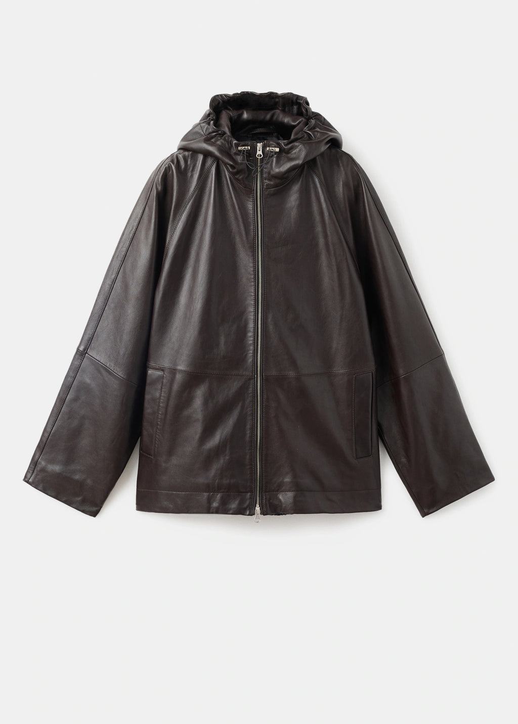100% Leather Jacket With Hood
