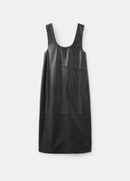 100% Leather Midi Dress