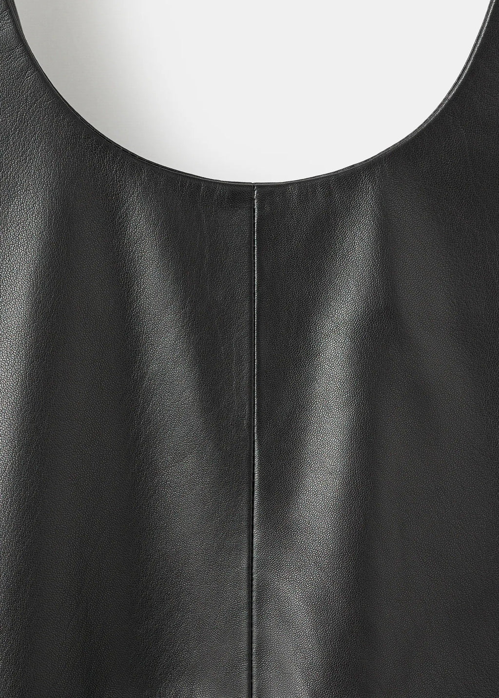 100% Leather Midi Dress