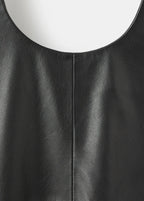 100% Leather Midi Dress