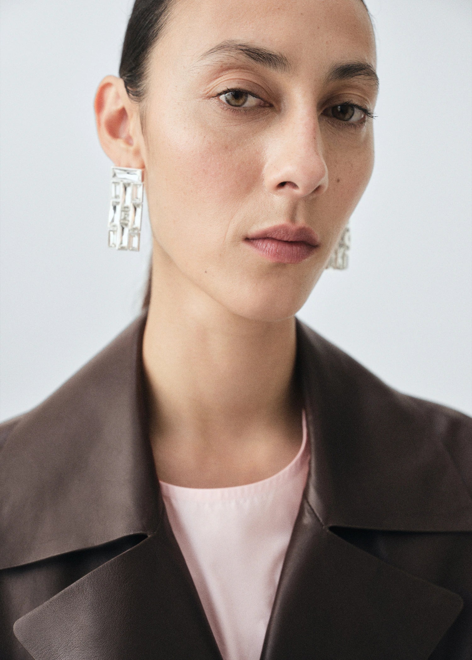 100% Leather Trench Coat With Belt