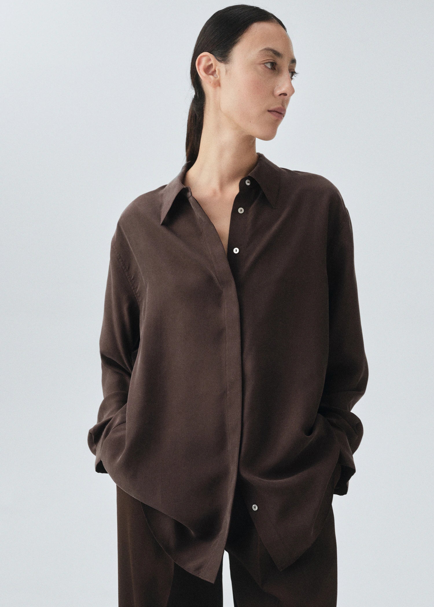 100% Silk Oversized Shirt