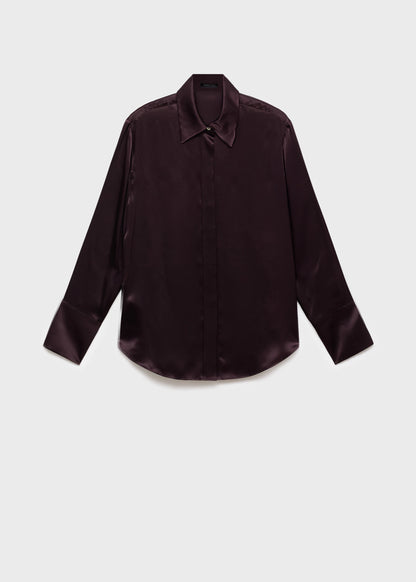 100% Silk Satin Shirt