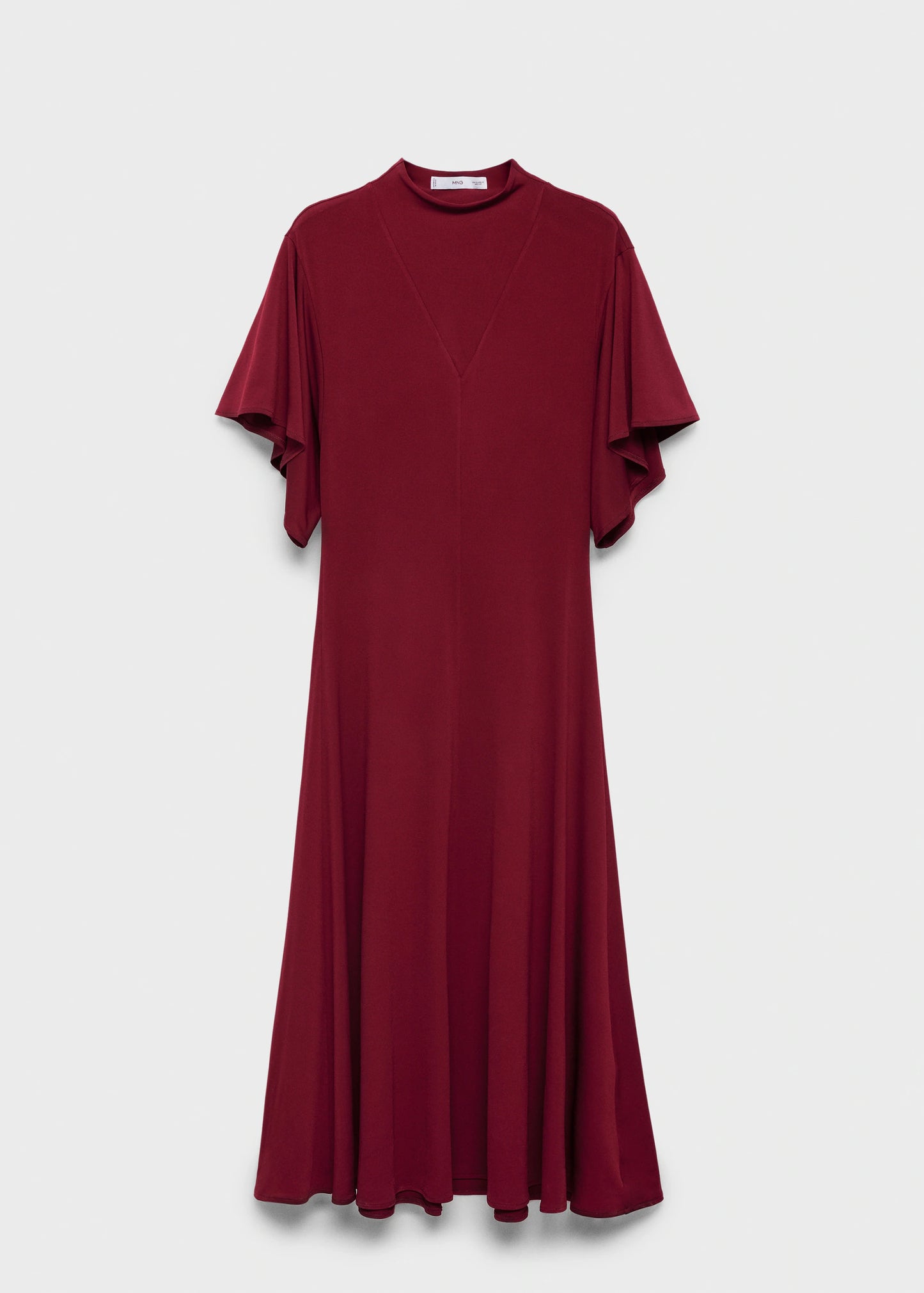 A Line Dress With Bell Sleeves