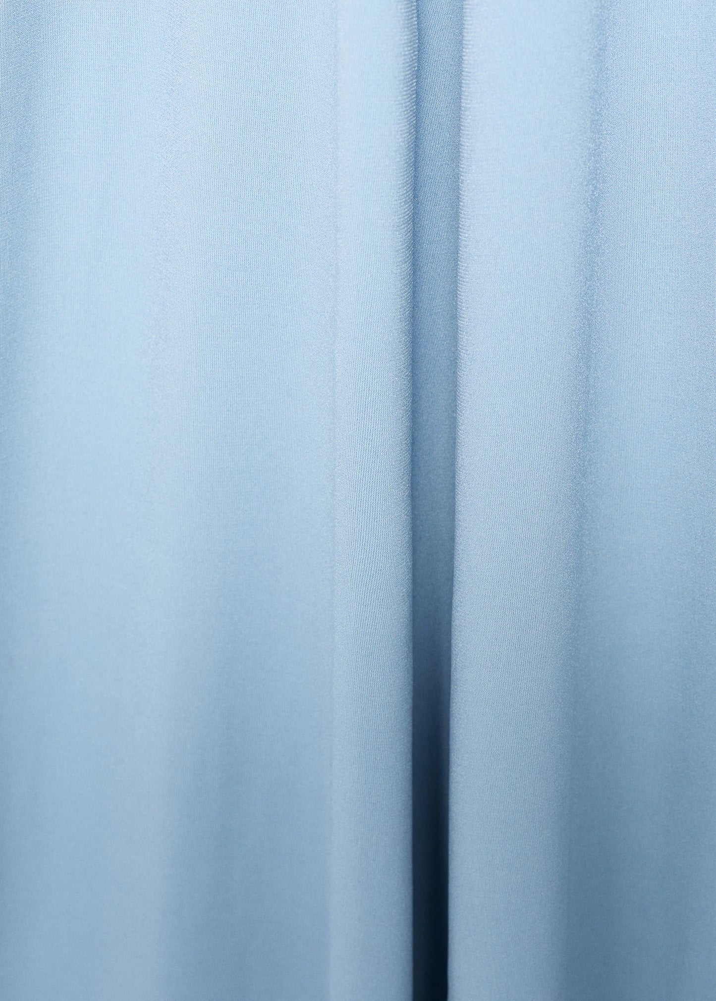 A Line Dress With Crossover Neckline