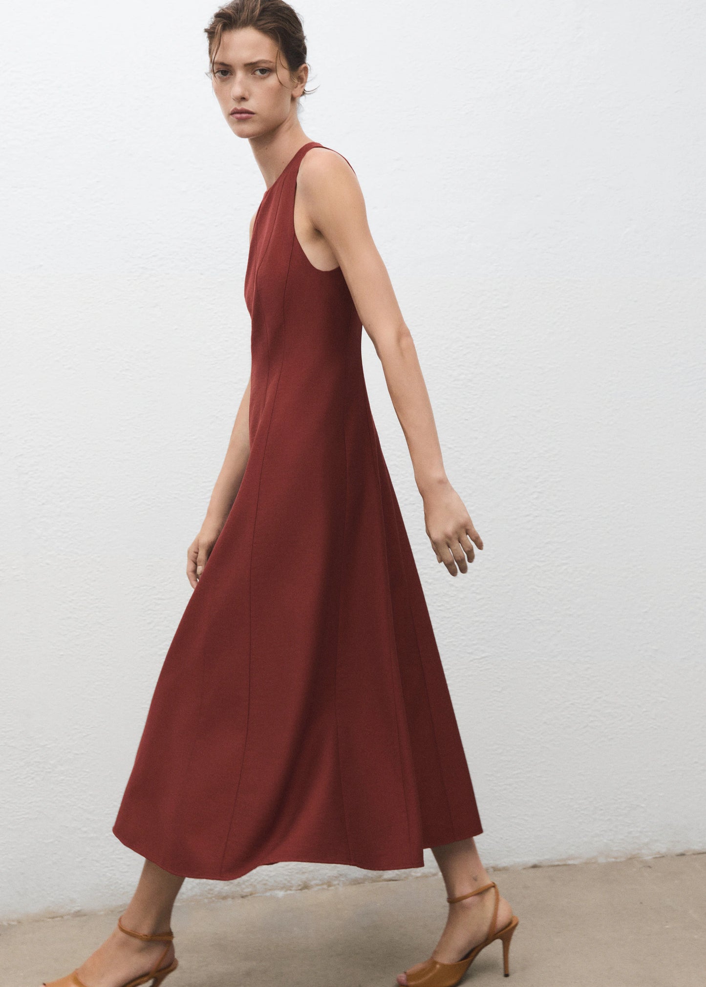 A Line Dress With Godets