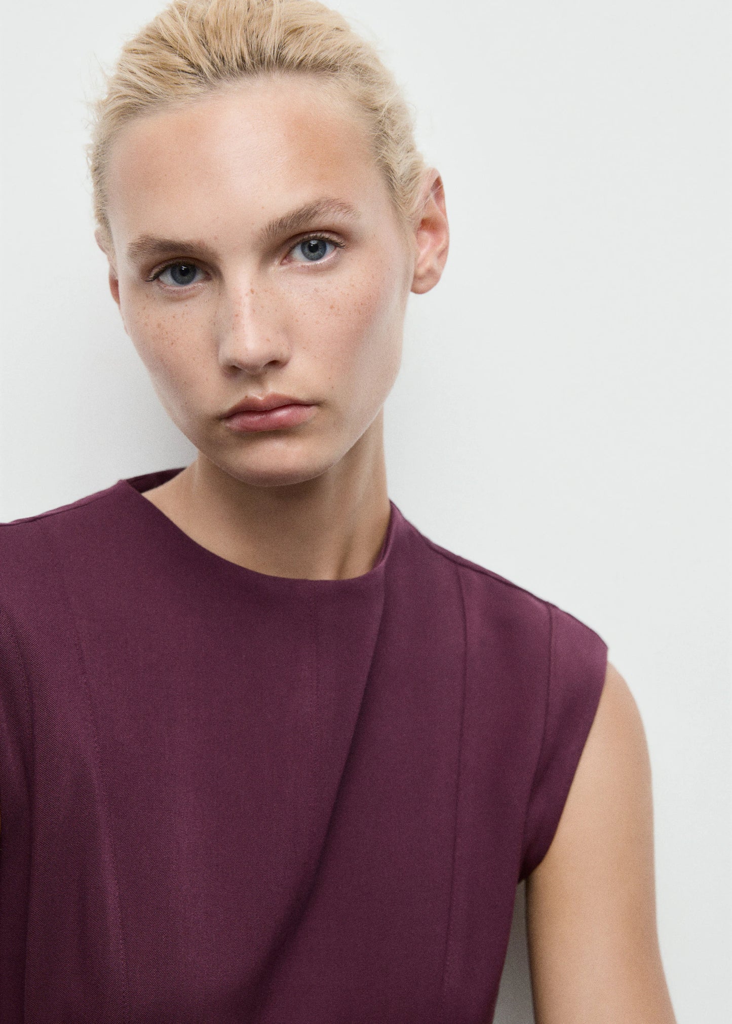 A Line Dress With Seams