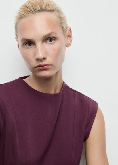 A Line Dress With Seams