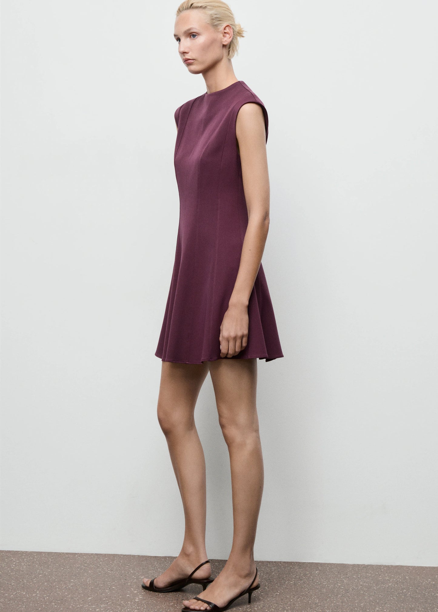 A Line Dress With Seams