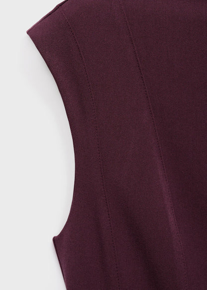 A Line Dress With Seams