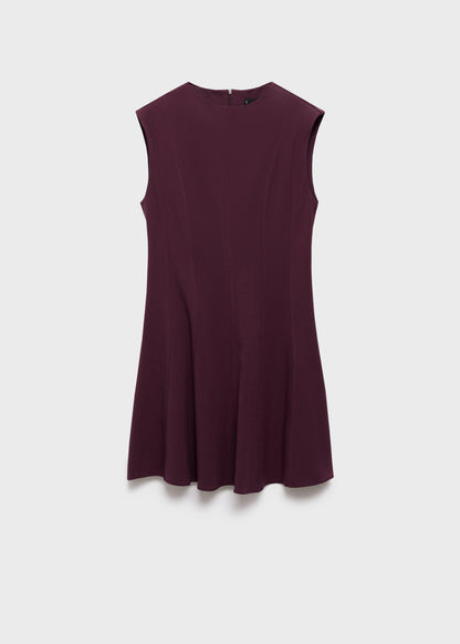 A Line Dress With Seams