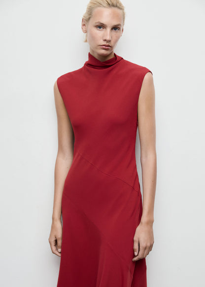 A Line Turtleneck Dress