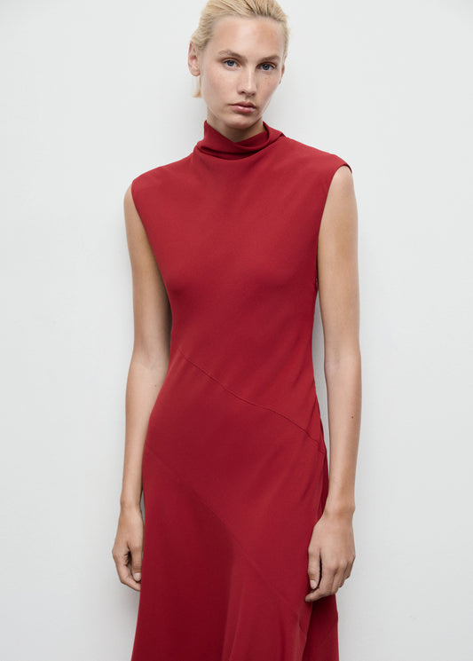 A Line Turtleneck Dress