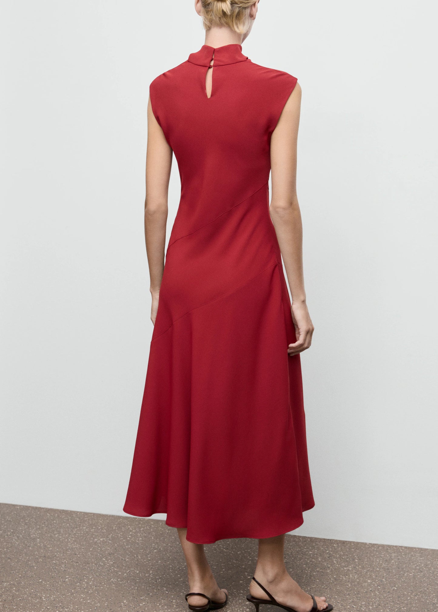 A Line Turtleneck Dress