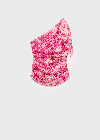 Asymmetric Printed Top