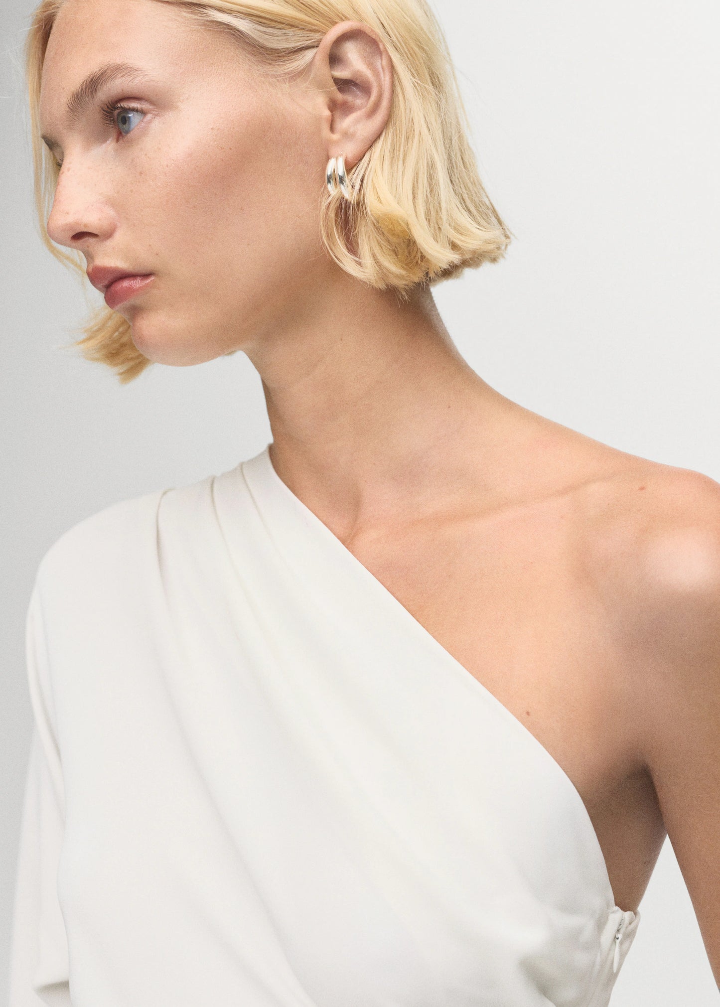 Asymmetrical Dress With Cut Out