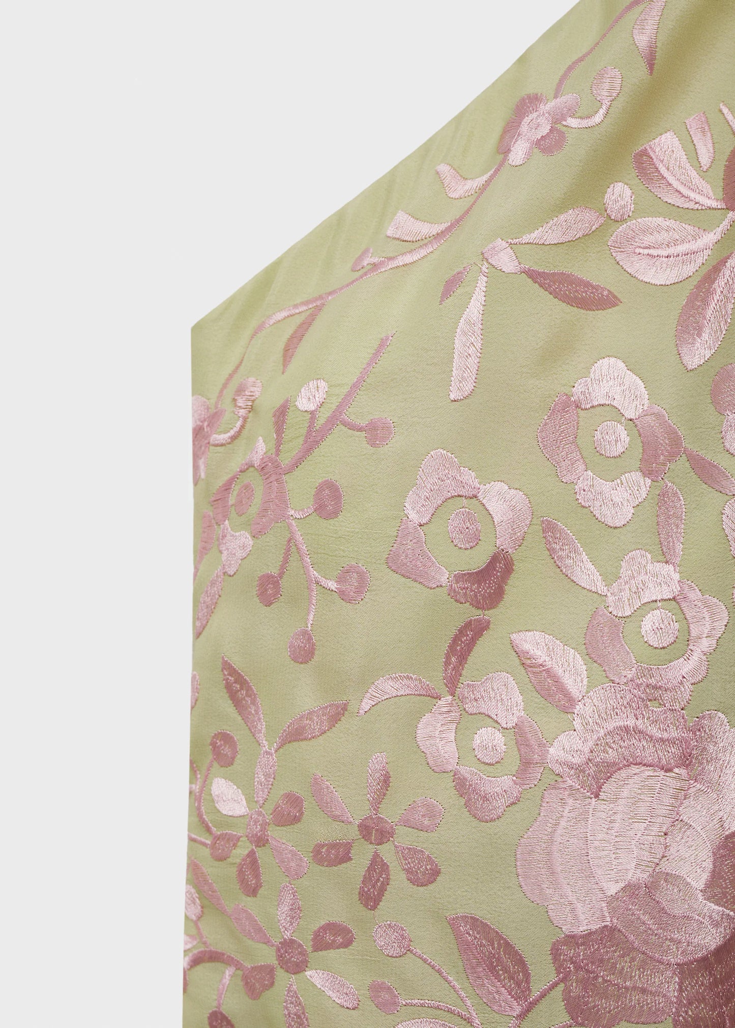 Asymmetrical Dress With Embroidered Fringes