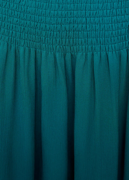 Asymmetrical Dress With Gathered Body