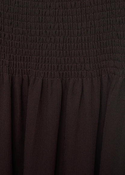 Asymmetrical Dress With Gathered Body