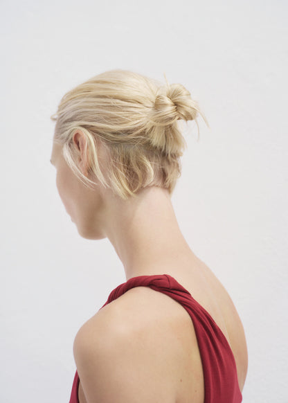 Asymmetrical Dress With Gathered Strap