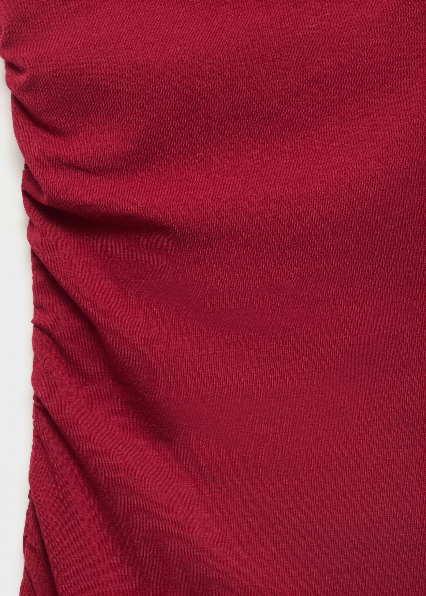 Asymmetrical Dress With Gathered Strap