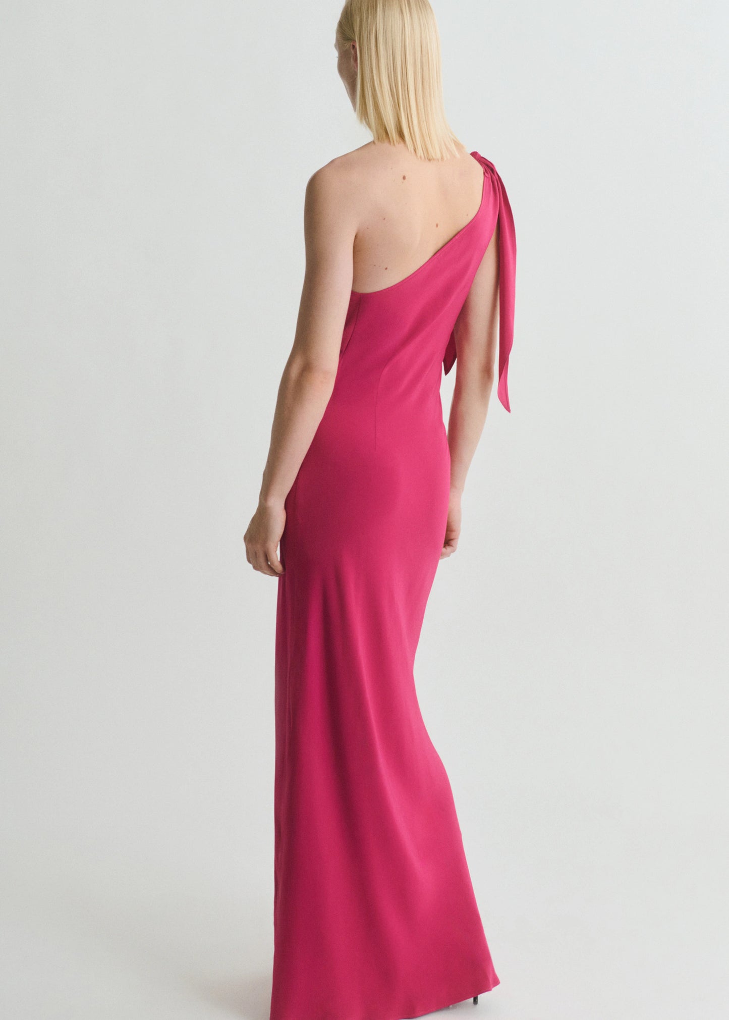 Asymmetrical Dress With Knot Strap